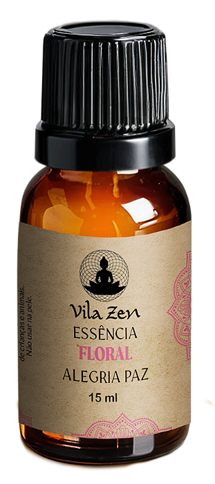 Essências Vila Zen 15 ml Floral - Alegria e Paz