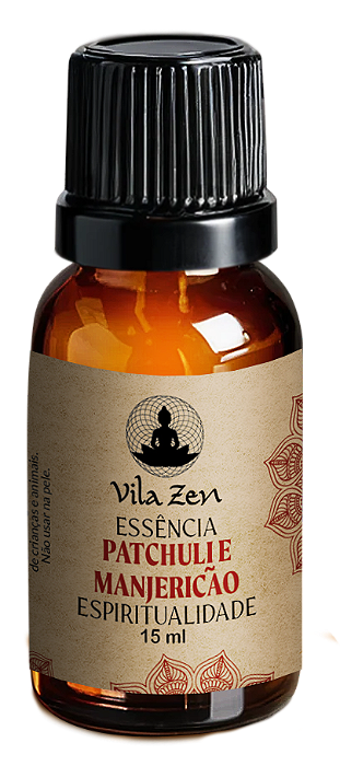 Essências Vila Zen 15 ml Patchouli e Manjericão - Espiritualidade