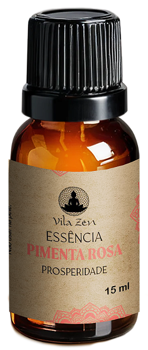 Essências Vila Zen 15 ml - Pimenta Rosa - Prosperidade