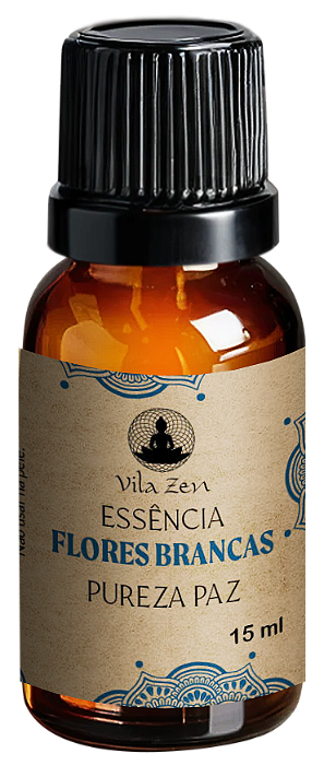 Essências Vila Zen 15 ml - Flores Brancas - Pureza e  Paz