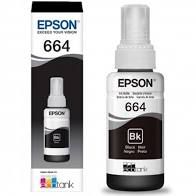 TINTA EPSON T664120AL T664120 T664 PRETO | L200 L220 L110 L355 L555 L396 L455 L365 | ORIGINAL 70ML
