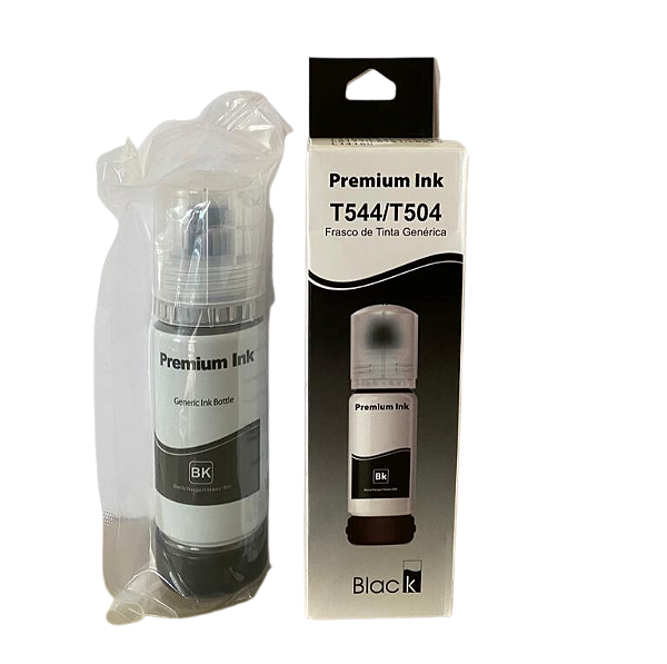 TINTA EPSON 544 PRETO | L3150 L3110 L5190 L3250 L3210 5190 3150 3110 | Premium Ink 70ML