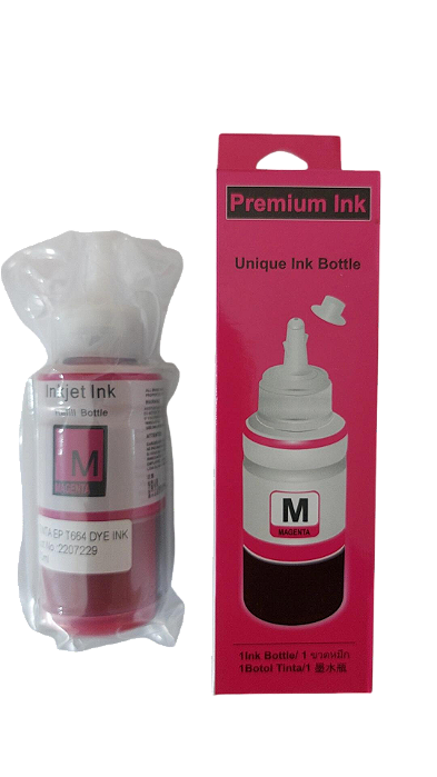 TINTA EPSON 664 MAGENTA | L200 L220 L110 L355 L555 L396 L455 L365 | PREMIUM INK 70ML