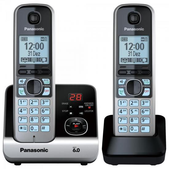 Telefone Sem Fio Com Base e Ramal Panasonic KX-TG6722 - Eficiência e Conforto para o Lar e Escritório