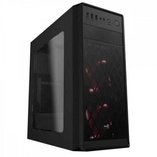 Gabinete Gamer Aerocool Mid Tower Si-5100 Preto Lateral Acrílico