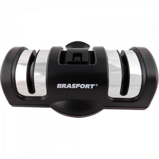 Afiador de Facas 2x1 Cheff Preto Brasfort