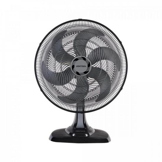 Ventilador de Mesa Ventisol Turbo 6 50cm Preto 220v