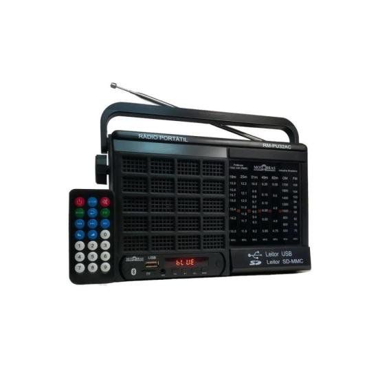 Rádio Portátil Motobras Rm-pu32ac 7 Faixas Preto