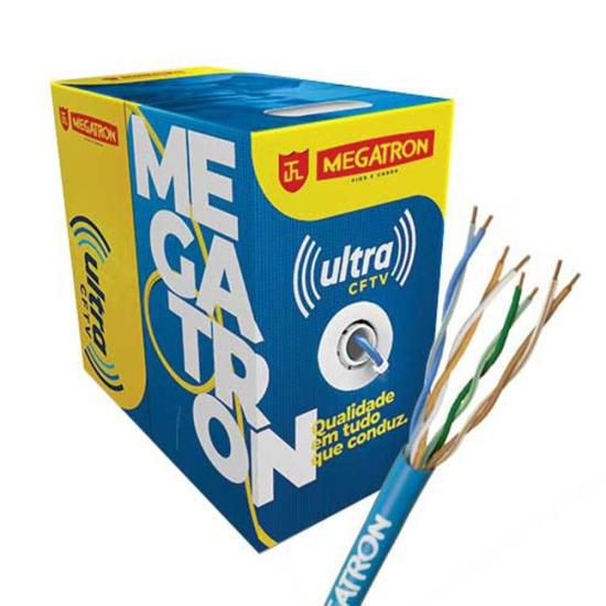 Cabo Ultra Cftv 4px24awg 300m Megatron Branco - Cx / 300