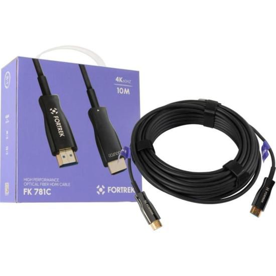 Cabo Hdmi Fibra Óptica 4k Fk781c 10m Fortrek