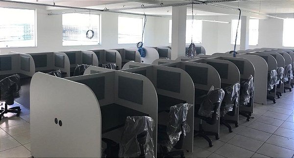 Baia call center telemarketing com abafadores