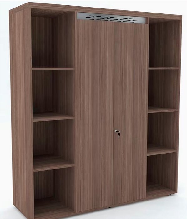 Armário Alto PE50 Pandin 140 cm (largura) com Oito Nichos e Duas Portas