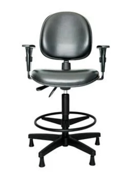 Cadeira Caixa Alta Executiva Ergonômica com braços