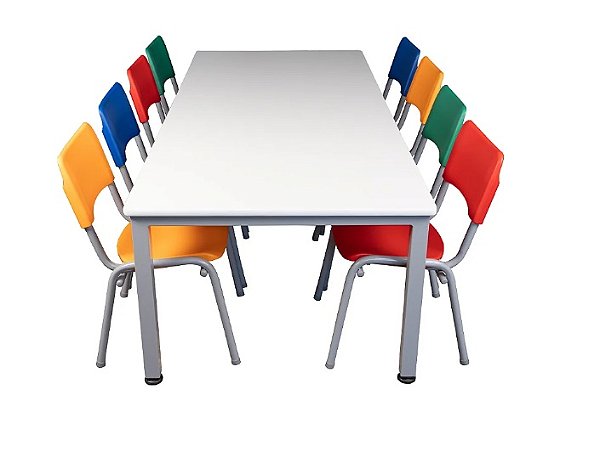 Conjunto Refeitório Infantil 4, 6 ou 8 lugares