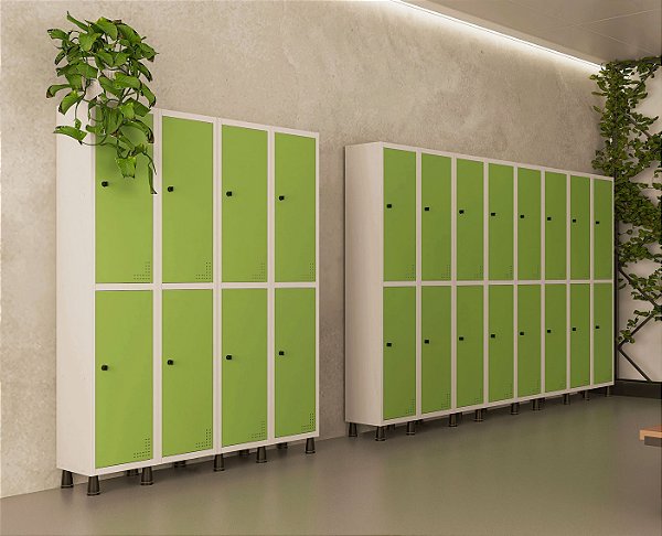 Armário Locker em aço 2,4,6 e 8 portas