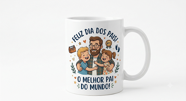 Caneca de Porcelana DIA DOS PAIS 01