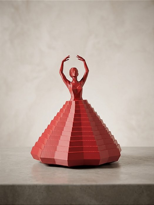 Bailarina Fidget Sensorial – Brinquedo Anti-Stress em Impressão 3D