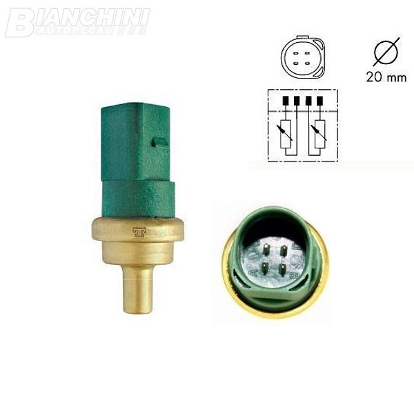 SENSOR TEMPERATURA VW/AUDI MTE 4014 GOL-FOX-KOMBI-A3