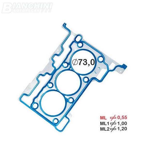 JUNTA CABEÇOTE FORD BASTOS 131590ML KA-NEW FIESTA