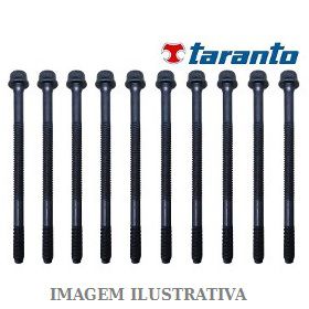 JOGO PARAFUSO CABECOTE NISSAN TARANTO B903400 LIVINA-TIIIDA 1.8 16V-SENTRA 2.0 16V