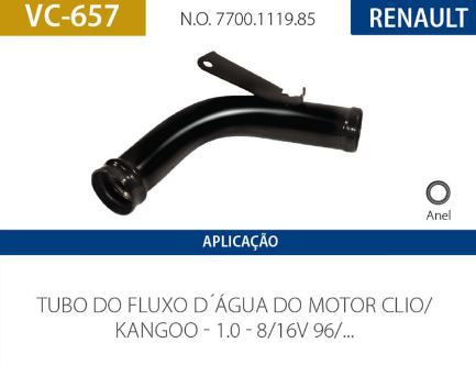 CANO D AGUA RENAULT VALCLEI VC657 MEGANE/SCENIC