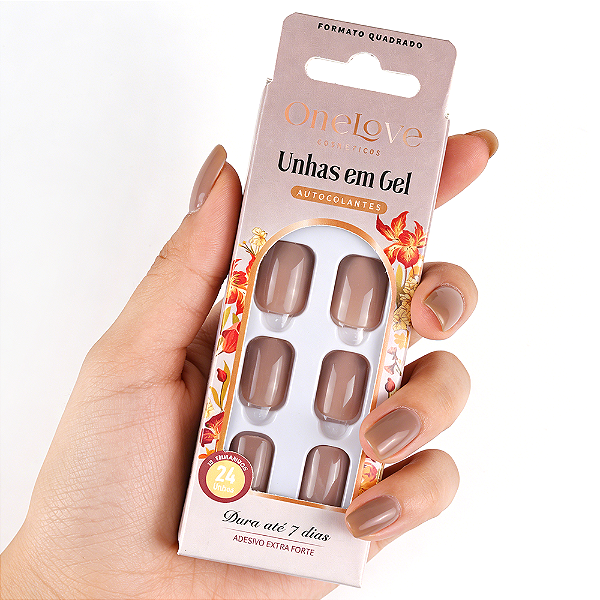 Unha Postiça Autocolante Gloss Summer Gloss