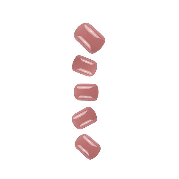 Unha Postiça Autocolante Nude Gloss