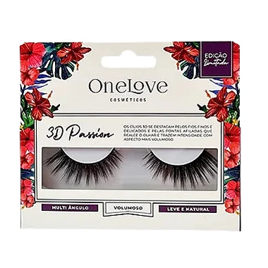 Combo Cilios 3D Passion 1 mais Cola de 7g