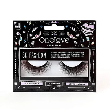Combo Cilios 3D Fashion 4 mais Cola de 7g