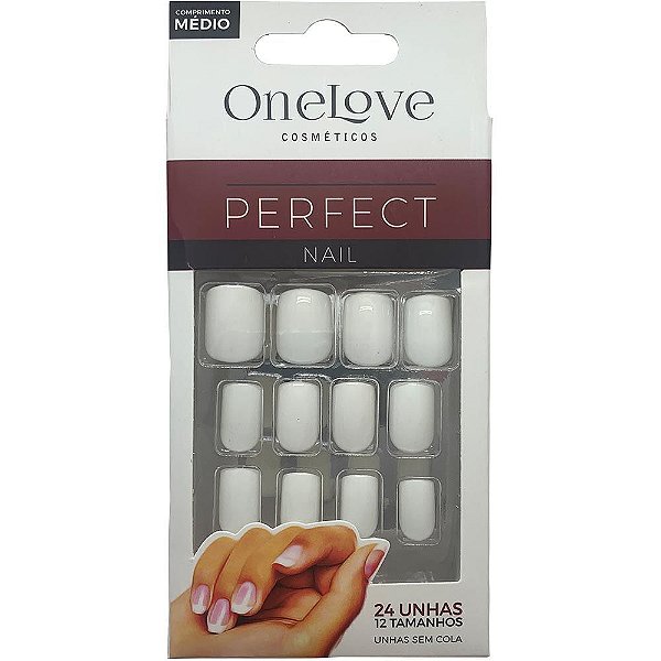 Unhas Postiças Sem Cola Branco