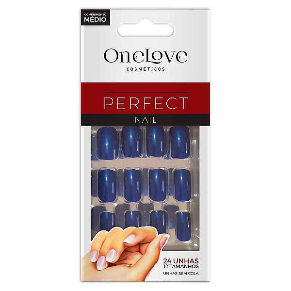 Unhas Postiças Sem Cola Blue