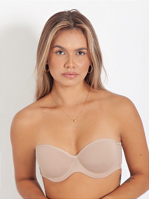 SUTIÃ PLUS SIZE CLICK BASIC NUDE FioNobre Lingerie Praia e Fitness Loja Online