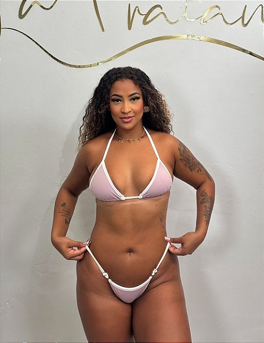Biquíni Marquinha Nude com Viés Off White