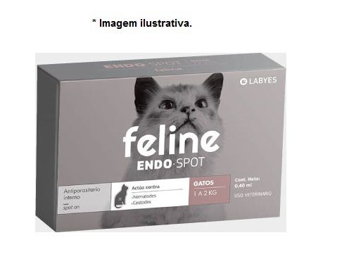 Vermífugo Endo Spot Feline 0,40ml até 2kg