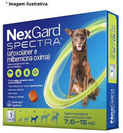 Antipulgas e Carrapatos Nexgard Spectra Cães 7,6 à 15kg