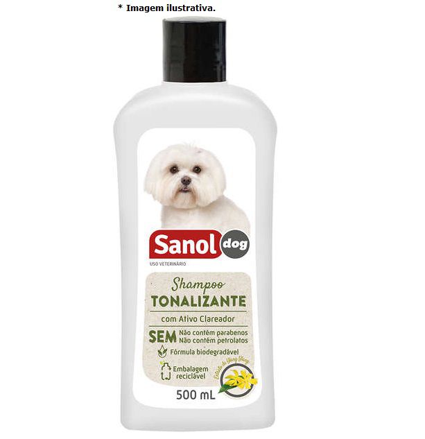 Shampoo Sanol Dog Tonalizante 500ml (Cães e Gatos)