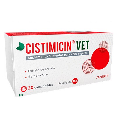 Cistimicin Vet Cães e Gatos 30 Comprimidos 15 g