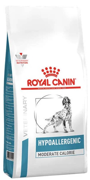 Ração Royal Canin Hypoallergenic Moderate Calorie Cães Adultos