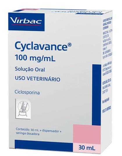 Cyclavance Virbac 30 ml - 100 mg/mL para Cães