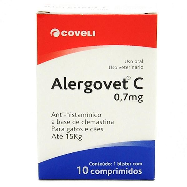 Alergovet C 0,7mg 10 comprimidos