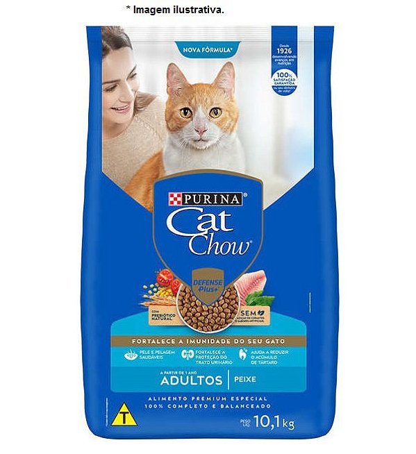 Ração Nestlé Purina Cat Chow Adultos Peixe 10,1kg