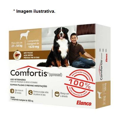 Antipulgas Comfortis 1620 mg para Cães de 27 a 54kg 1 unidade