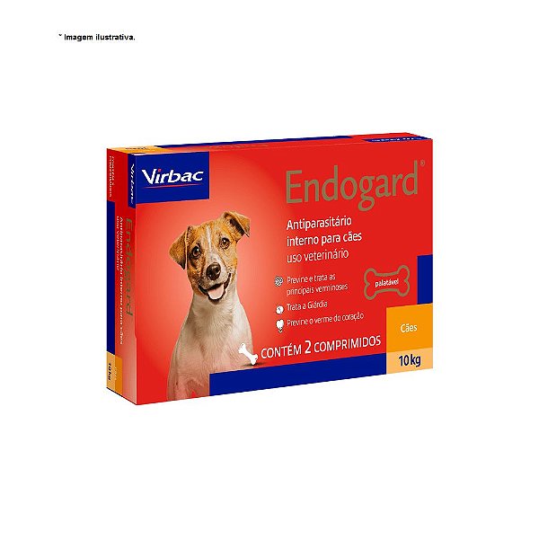 Vermífugo Endogard 10kg 2 comprimidos