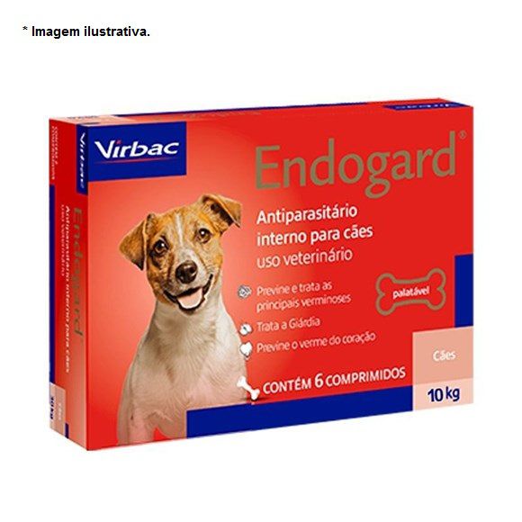 Vermífugo Endogard 10kg 6 comprimidos