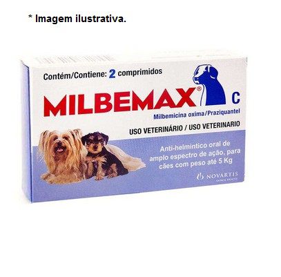 Vermífugo Milbemax C 5kg 2 Comprimidos