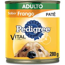 Ração Úmida Pedigree Lata Patê de Frango para Cães Adultos - 280g