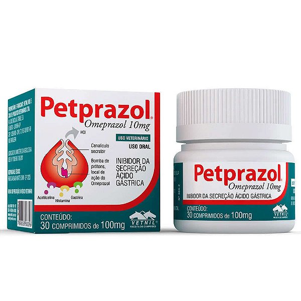 Petprazol 10mg 30 comprimidos