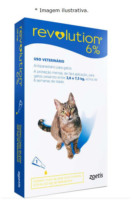 Antipulgas e Carrapatos Revolution Gatos 1 unidade