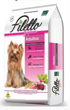 Ração Filetto Supreme Cães Adulto Raças Pequenas Frango 10.1kg