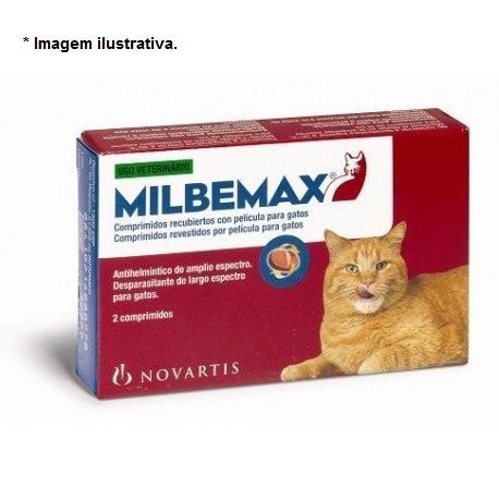 Vermífugo Milbemax  para Gatos 2kg a 8kg 2 Comprimidos